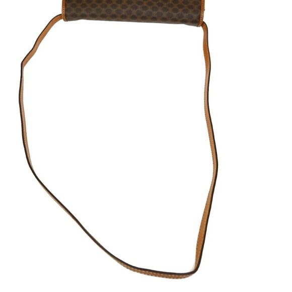 CELINE Logo Macadam Pattern 2Way Shoulder Bag PVC Leather Brown Italy - Picture 16 of 16